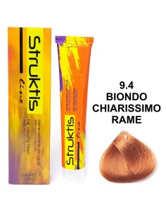 struktis crema colorante 100ml - 9.4 biondo chiarissimo rame: tuttocasashop.it: igiene e cura della persona