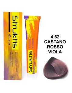 struktis crema colorante 100ml - 4.62 castano rosso viola: tuttocasashop.it: igiene e cura della persona