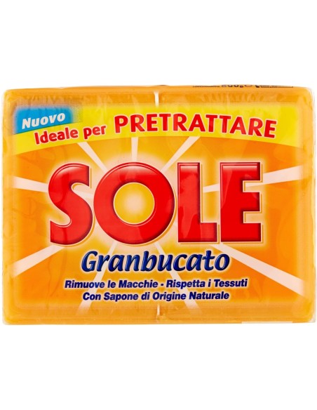 Sole Sapone da Bucato Granbucato Giallo 2 pezzi 500 g