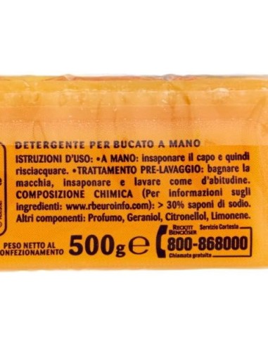 Sole Sapone da Bucato Granbucato Giallo 2 pezzi 500 g