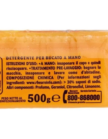 Sole Sapone da Bucato Granbucato Giallo 2 pezzi 500 g