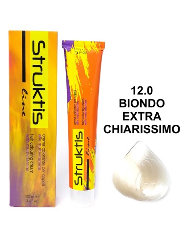 struktis crema colorante 100ml - 12.0 biondo extra chiarissimo: tuttocasashop.it: igiene e cura della persona