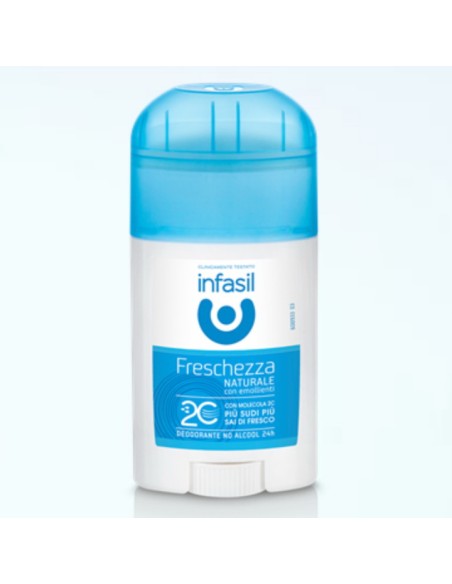infasil deodorante stick - 40ml - freschezza naturale: tuttocasashop.it: igiene e cura della persona