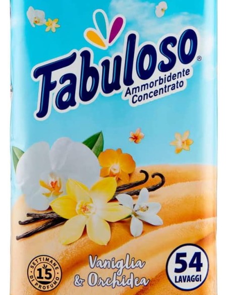 fabuloso ammorbidente concentrato 54 lavaggi - 1250ml - vaniglia: tuttocasashop.it: prodotti per bucato e tessuti
