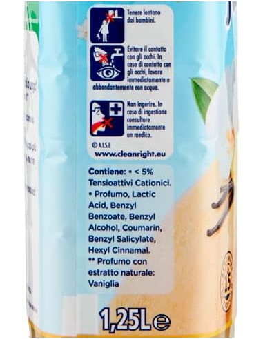 fabuloso ammorbidente concentrato 54 lavaggi - 1250ml - vaniglia: tuttocasashop.it: prodotti per bucato e tessuti