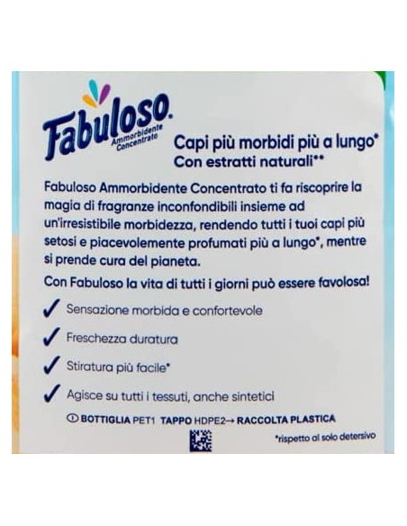 fabuloso ammorbidente concentrato 54 lavaggi - 1250ml - vaniglia: tuttocasashop.it: prodotti per bucato e tessuti