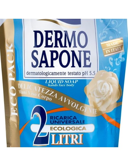 mil mil sapone liquido - ecoricarica - 2 litri - dermo: tuttocasashop.it: igiene e cura della persona