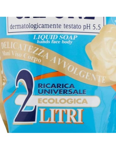 mil mil sapone liquido - ecoricarica - 2 litri - dermo: tuttocasashop.it: igiene e cura della persona