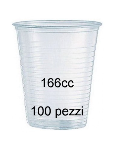 very well 96 bicchieri monouso in plastica pp - 166cc - trasparenti: tuttocasashop.it: carta & monouso