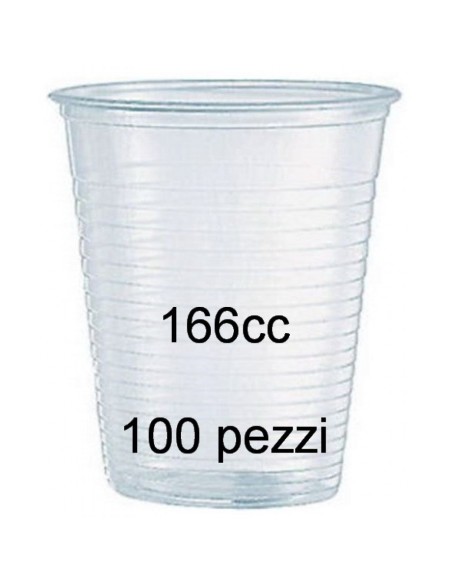 very well 96 bicchieri monouso in plastica pp - 166cc - trasparenti: tuttocasashop.it: carta & monouso