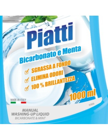 dual power detersivo per piatti - 1 litro - bicarbonato: tuttocasashop.it: pulizia e cura della casa