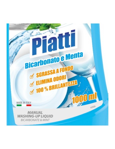 dual power detersivo per piatti - 1 litro - bicarbonato: tuttocasashop.it: pulizia e cura della casa