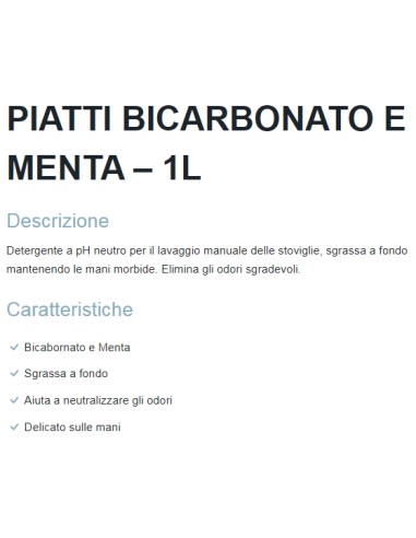 dual power detersivo per piatti - 1 litro - bicarbonato: tuttocasashop.it: pulizia e cura della casa