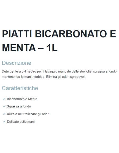 dual power detersivo per piatti - 1 litro - bicarbonato: tuttocasashop.it: pulizia e cura della casa