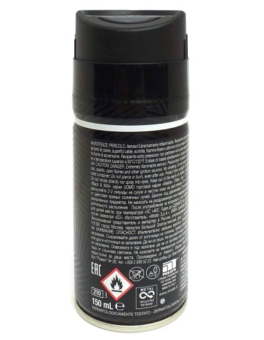 malizia uomo deodorante spray - 150ml - black & wild: tuttocasashop.it: igiene e cura della persona