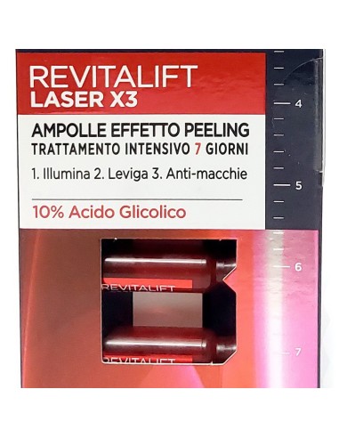 l'oreal revitalift laser x3 - trattamento intensivo viso - 7 ampolle: tuttocasashop.it: igiene e cura della persona