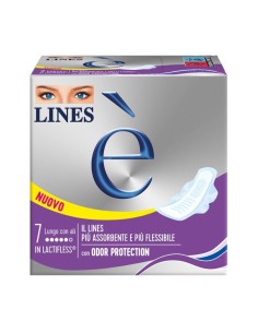 lines e' assorbenti in lactifless - 7 pezzi - lungo con ali: tuttocasashop.it: igiene e cura della persona