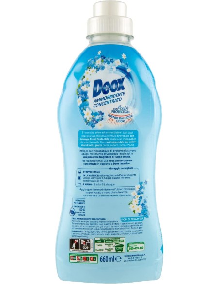 deox ammorbidente concentrato - 660ml - 33 lavaggi - fiori di primavera: tuttocasashop.it: prodotti per bucato e tessuti