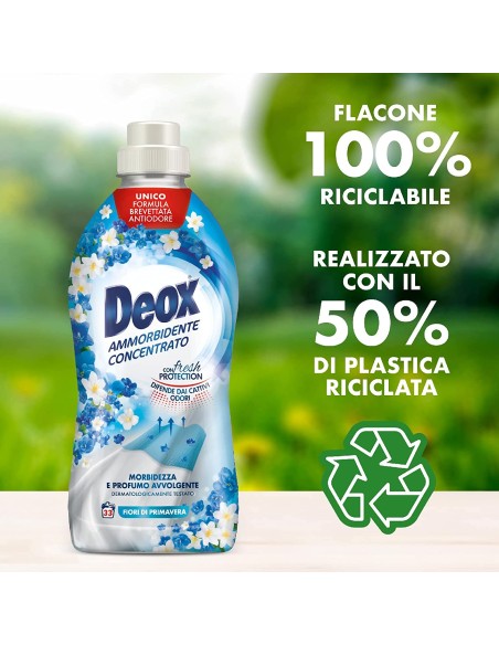 deox ammorbidente concentrato - 660ml - 33 lavaggi - fiori di primavera: tuttocasashop.it: prodotti per bucato e tessuti