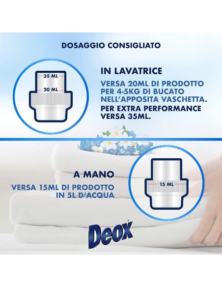 deox ammorbidente concentrato - 660ml - 33 lavaggi - fiori di primavera: tuttocasashop.it: prodotti per bucato e tessuti