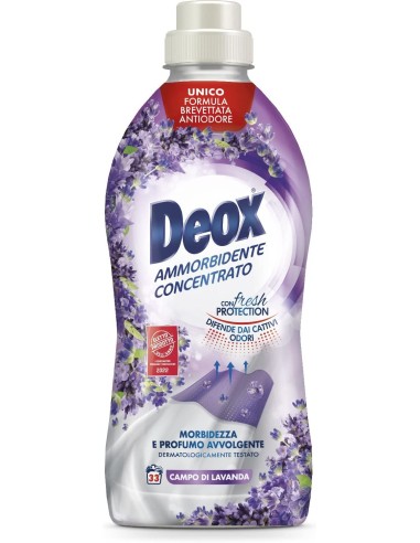 deox ammorbidente concentrato - 660ml - 33 lavaggi - lavanda: tuttocasashop.it: prodotti per bucato e tessuti