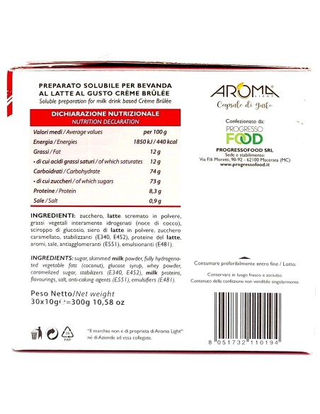 aroma light 30 capsule di gusto - creme brulee - compatibili nespresso: tuttocasashop.it: altro - bazar