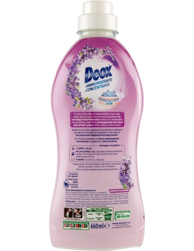 deox ammorbidente concentrato - 660ml - 33 lavaggi - lavanda: tuttocasashop.it: prodotti per bucato e tessuti