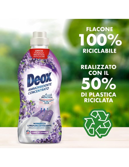 deox ammorbidente concentrato - 660ml - 33 lavaggi - lavanda: tuttocasashop.it: prodotti per bucato e tessuti