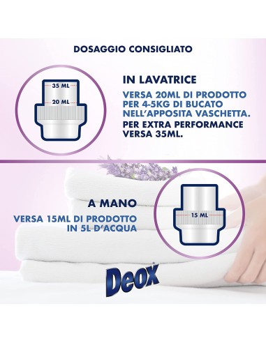 deox ammorbidente concentrato - 660ml - 33 lavaggi - lavanda: tuttocasashop.it: prodotti per bucato e tessuti