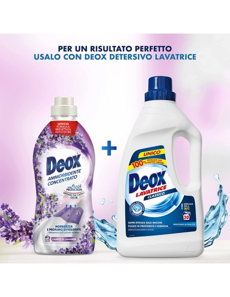 deox ammorbidente concentrato - 660ml - 33 lavaggi - lavanda: tuttocasashop.it: prodotti per bucato e tessuti