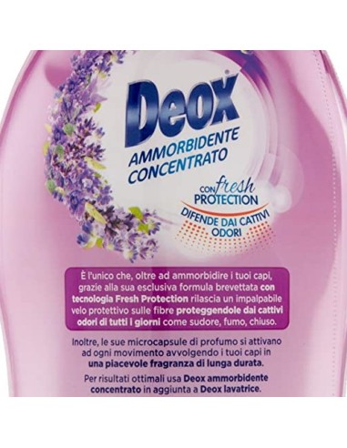 deox ammorbidente concentrato - 660ml - 33 lavaggi - lavanda: tuttocasashop.it: prodotti per bucato e tessuti