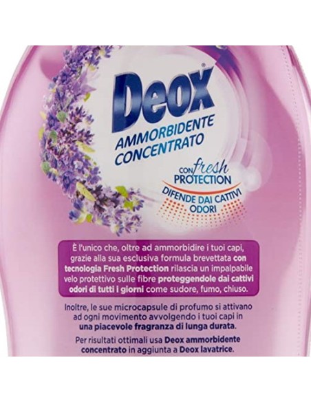 deox ammorbidente concentrato - 660ml - 33 lavaggi - lavanda: tuttocasashop.it: prodotti per bucato e tessuti