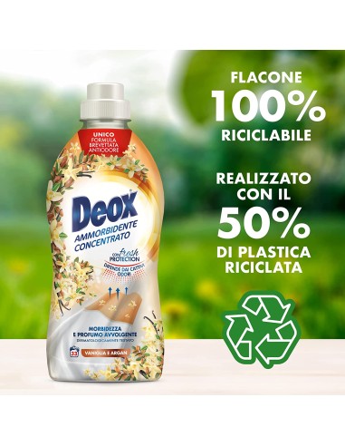 deox ammorbidente concentrato - 660ml - 33 lavaggi - vaniglia: tuttocasashop.it: prodotti per bucato e tessuti