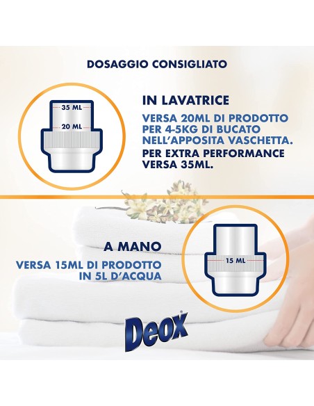 deox ammorbidente concentrato - 660ml - 33 lavaggi - vaniglia: tuttocasashop.it: prodotti per bucato e tessuti