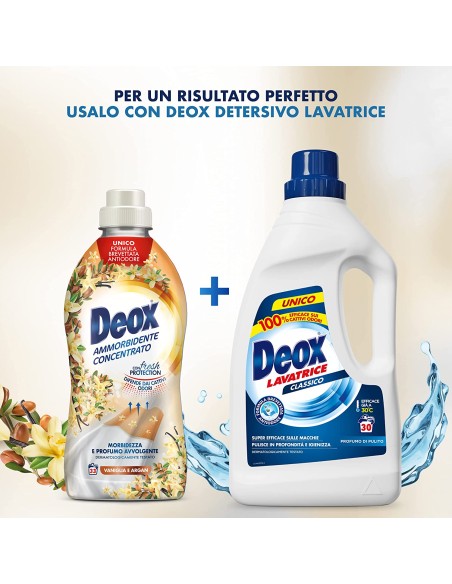 deox ammorbidente concentrato - 660ml - 33 lavaggi - vaniglia: tuttocasashop.it: prodotti per bucato e tessuti