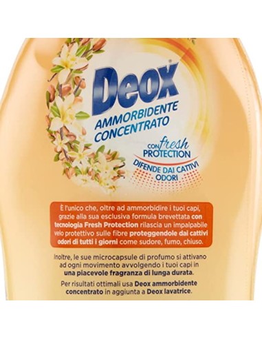 deox ammorbidente concentrato - 660ml - 33 lavaggi - vaniglia: tuttocasashop.it: prodotti per bucato e tessuti