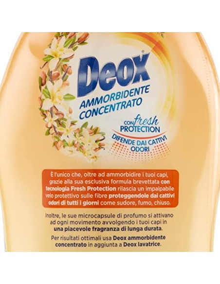 deox ammorbidente concentrato - 660ml - 33 lavaggi - vaniglia: tuttocasashop.it: prodotti per bucato e tessuti