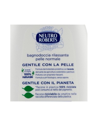 neutro roberts bagnodoccia - 450ml - rilassante con lavanda essenziale: tuttocasashop.it: igiene e cura della persona