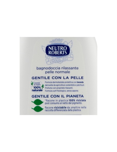 neutro roberts bagnodoccia - 450ml - rilassante con lavanda essenziale: tuttocasashop.it: igiene e cura della persona