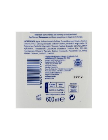 neutro roberts bagnodoccia - 450ml - rilassante con lavanda essenziale: tuttocasashop.it: igiene e cura della persona