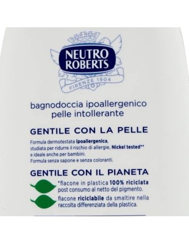 neutro roberts bagnodoccia 450ml - dermazero ipoallergenico - nichel tested: tuttocasashop.it: igiene e cura della persona