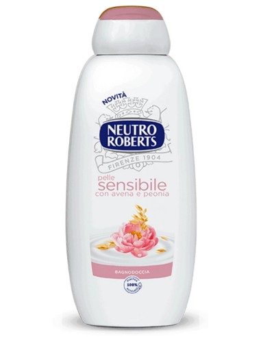 neutro roberts bagnodoccia - 450ml - pelle sensibile con avena e peonia: tuttocasashop.it: igiene e cura della persona