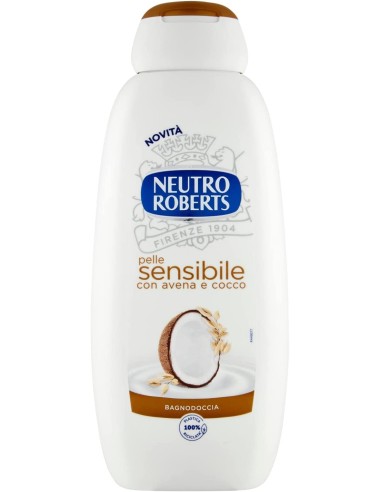 neutro roberts bagnodoccia - 450ml - pelle sensibile con avena e cocco: tuttocasashop.it: igiene e cura della persona