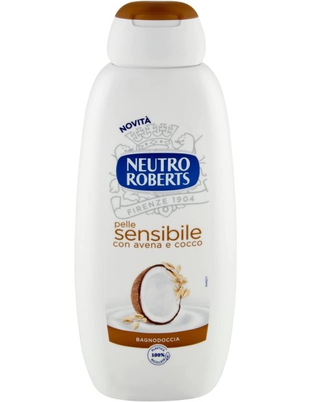 neutro roberts bagnodoccia - 450ml - pelle sensibile con avena e cocco: tuttocasashop.it: igiene e cura della persona
