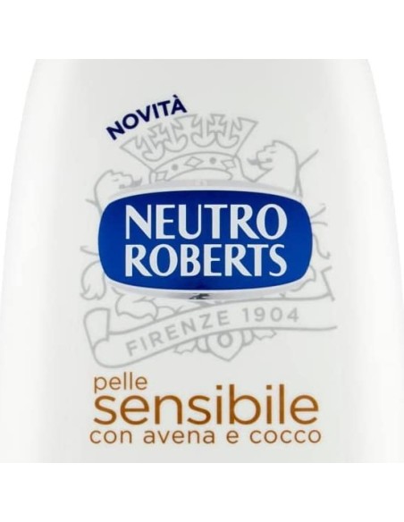 neutro roberts bagnodoccia - 450ml - pelle sensibile con avena e cocco: tuttocasashop.it: igiene e cura della persona