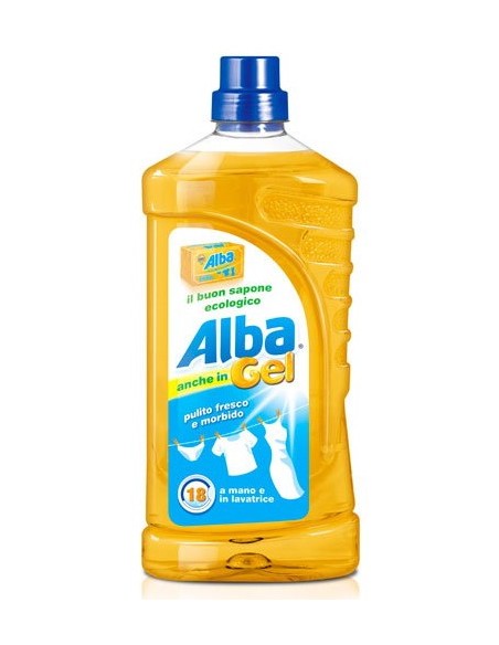 alba sapone gel ecologico - 1 litro - detersivo a mano e lavatrice: tuttocasashop.it: prodotti per bucato e tessuti