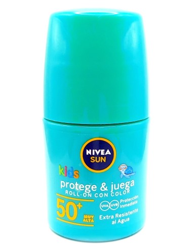 nivea sun kids coloured roll-on 50ml - protect&care spf 50+ water resistant: tuttocasashop.it: igiene e cura della persona