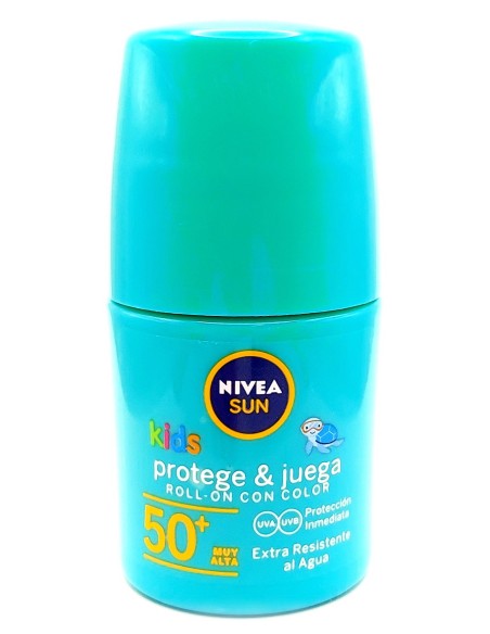 nivea sun kids coloured roll-on 50ml - protect&care spf 50+ water resistant: tuttocasashop.it: igiene e cura della persona
