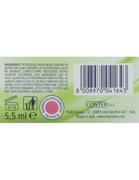 leocrema stick labbra 5.5ml - aloe vera: tuttocasashop.it: igiene e cura della persona