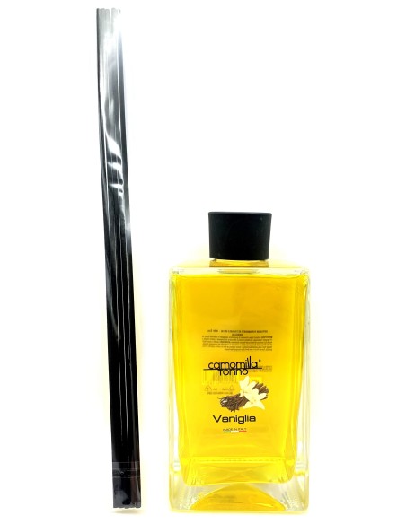 camomilla essenza profumo ambiente con bastoncini - 500ml - vaniglia: tuttocasashop.it: pulizia e cura della casa
